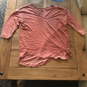 Free people coral fade top